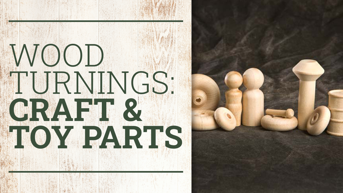 Wood Turnings Craft and Toy Parts